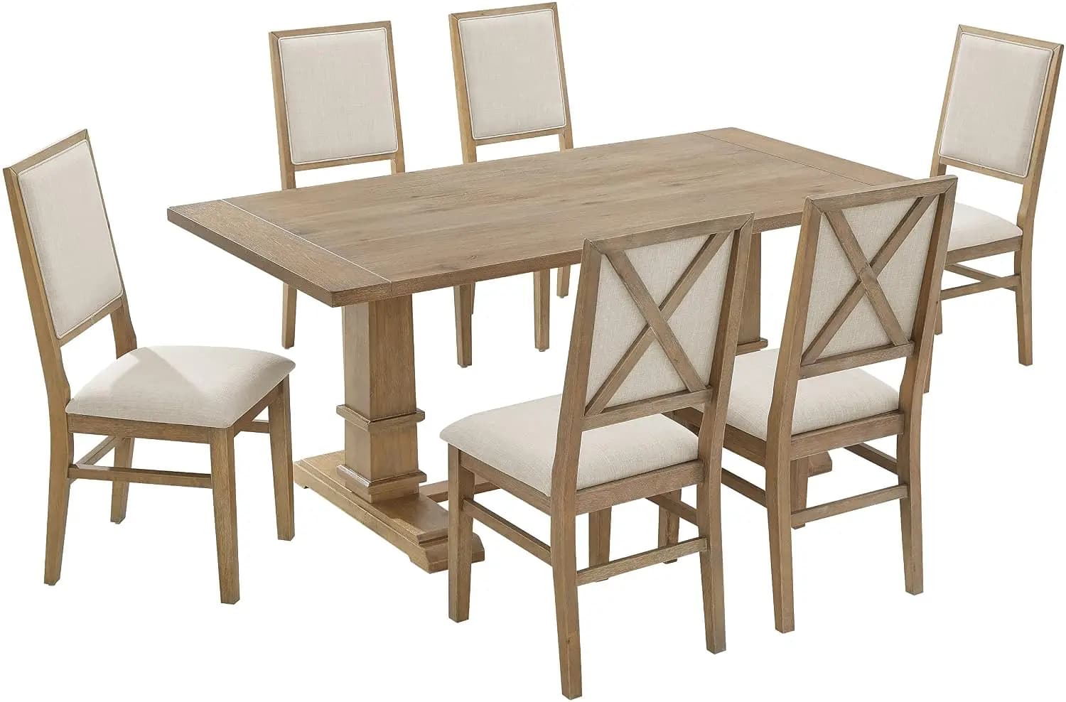 Joanna 7-Piece Dining Set, Upholstered Chairs