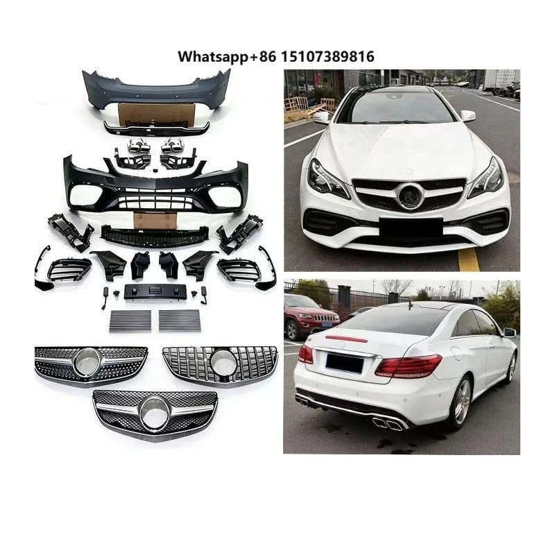 New  W207 Coupe/Low Ride/Restomod/E63 AG High Quality Bolt-On Carbon Black Bumper Body Kit Universal