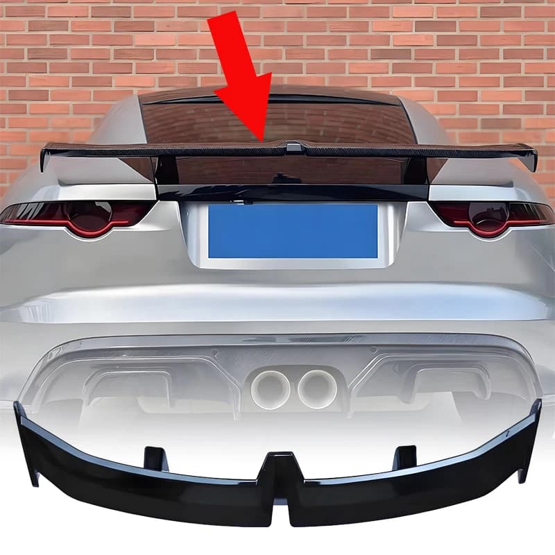 Spoiler Wings For 2013-2024 Jaguar F Type Coupe X152 Car Rear Boot Lip Auto Exterior Tuning Accessories Parts(Only Coupe Type)
