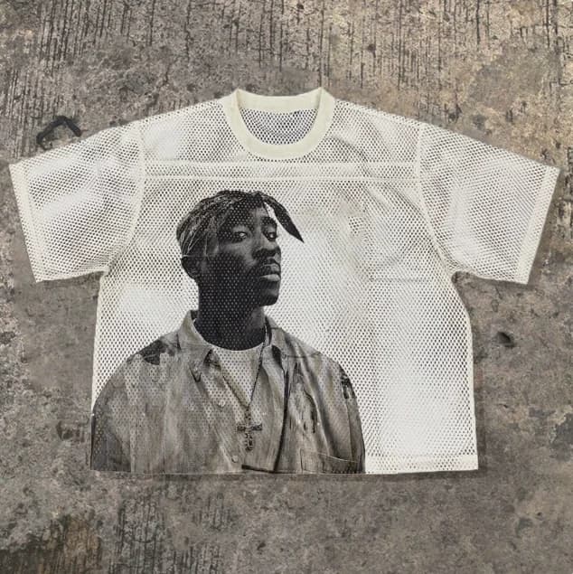 Harajuku High Streetwear Basketball Tops Y2k Couples Goth Hip Hop Mesh ventilation Short Sleeve O-Neck Men Women T-Shirt