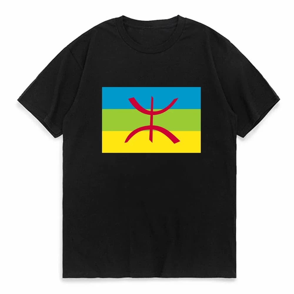Made in Amazigh T Shirts Men Cool Casual Y2k T-shirt Berber Amazigh North Africa Cotton Tops for Male