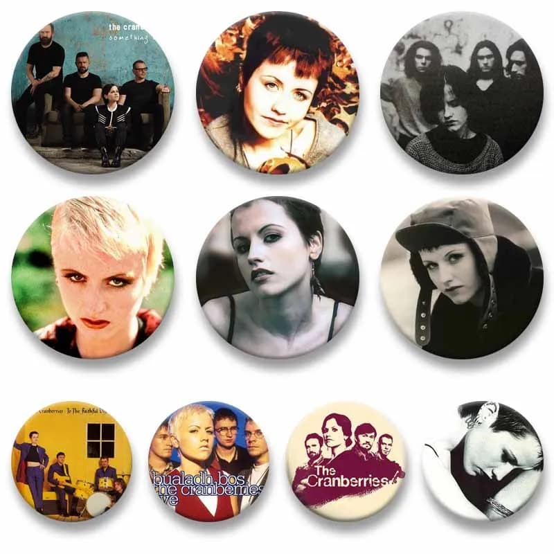 Classic Band The C-Cranberries Badge Zombie Cover Brooch Stylish Jewelry Ornament Dolores O'Riordan Lapel Pins Bag Accessories