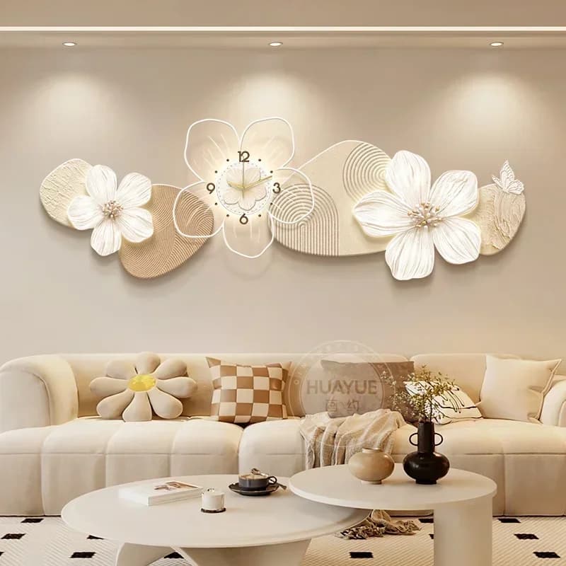 Interior Mural Wall Clocks Large Modern Bedrooms Aesthetic Design Wall Watch Fashion Minimalist Horloge Murale Home Decoration