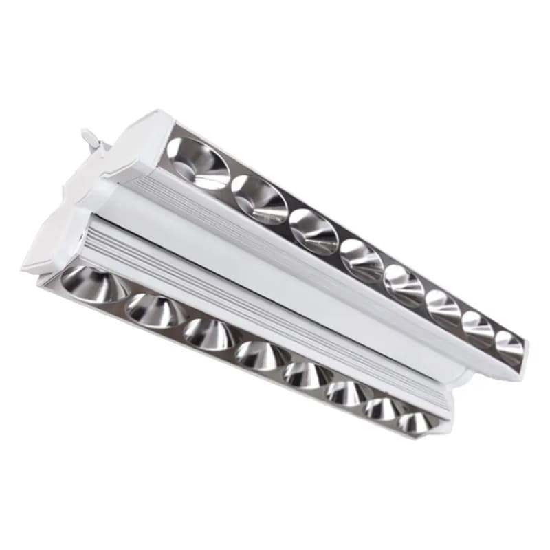 Commercial LED Polar Lens Track Light Anti-Glare for Supermarket Shelf Meat Seafood Display