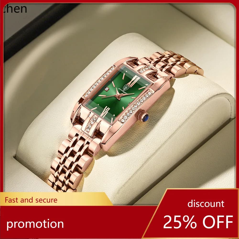ZML New Women's Quartz Wristwatch Small Green Watch