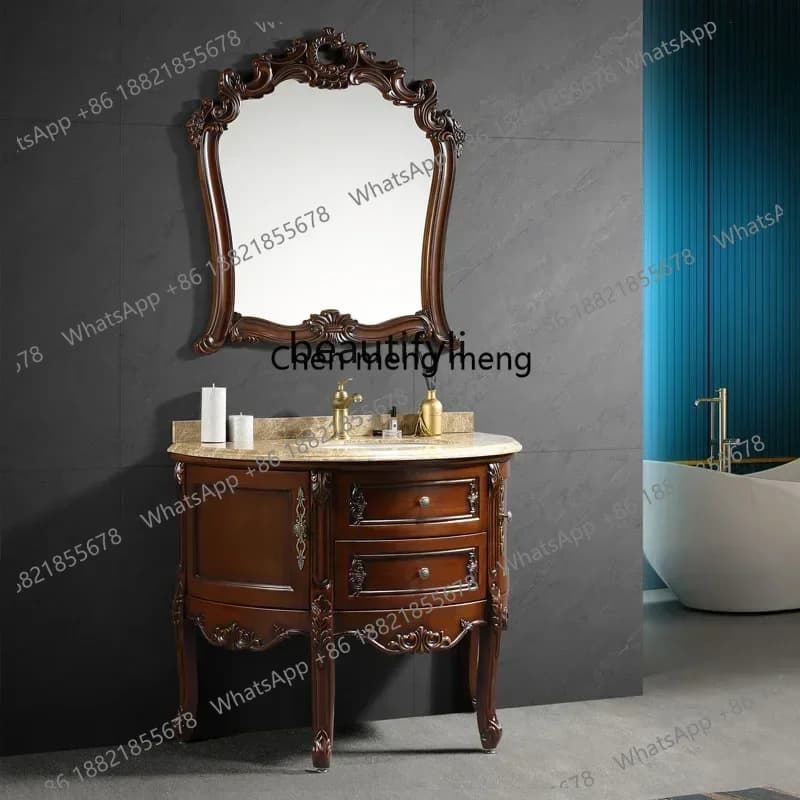 Y183FC European Bathroom Cabinet Bathroom Washstand Washbasin Cabinet Combination Toilet Cabinet