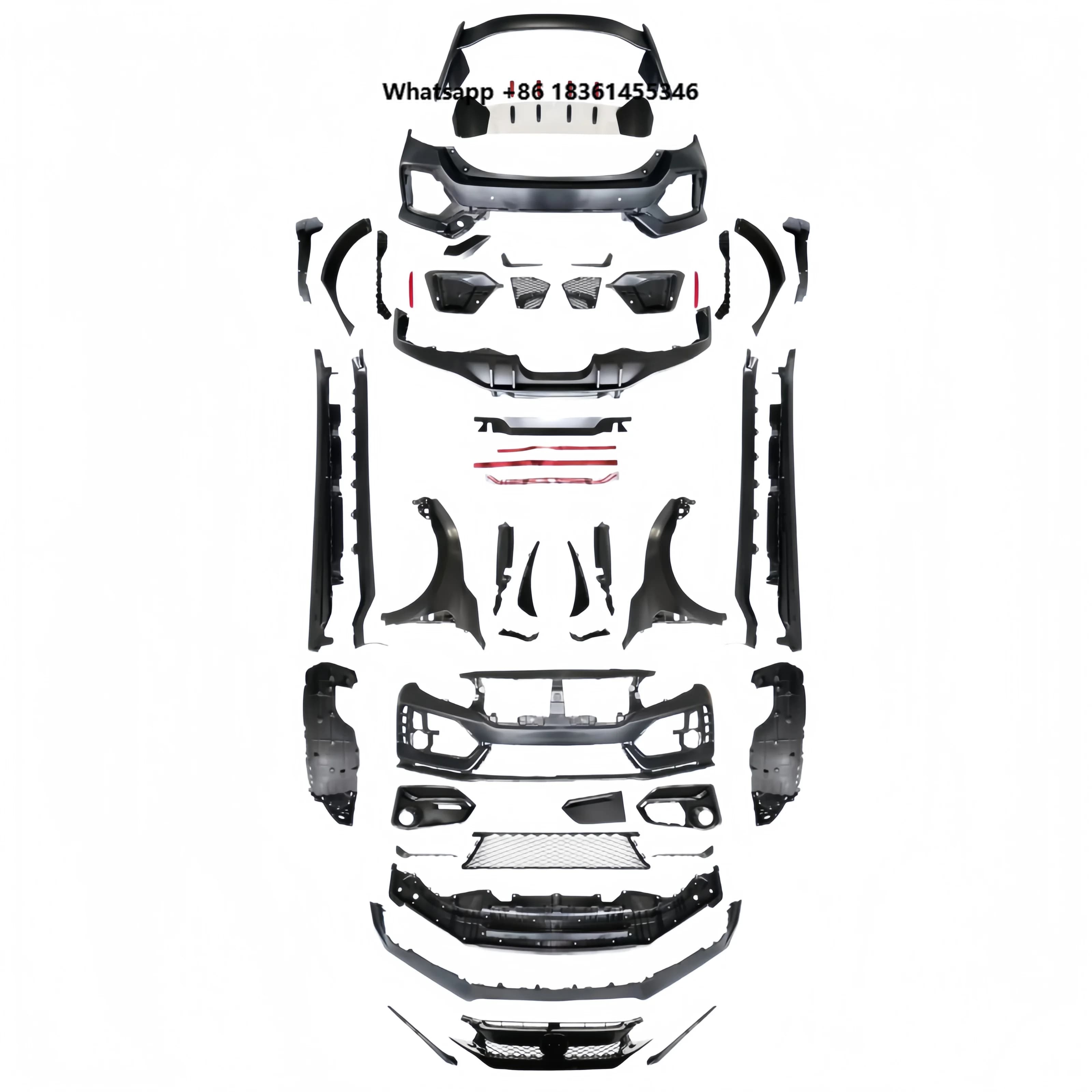 2020 For R models for replacement and repair, one set New bumper body kit