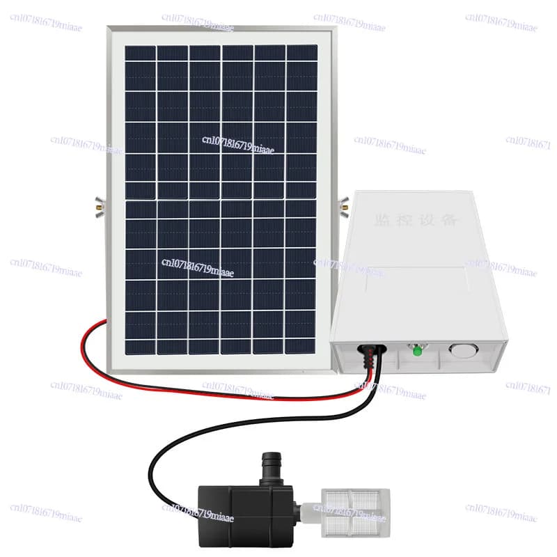Solar energy storage fountain silent water large flow rockery oxygenation circulation pump outdoor small fish pond filter pump
