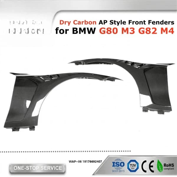 Dry Carbon AP Style Front Fender for G80 G81 M3 G82 G83 M4