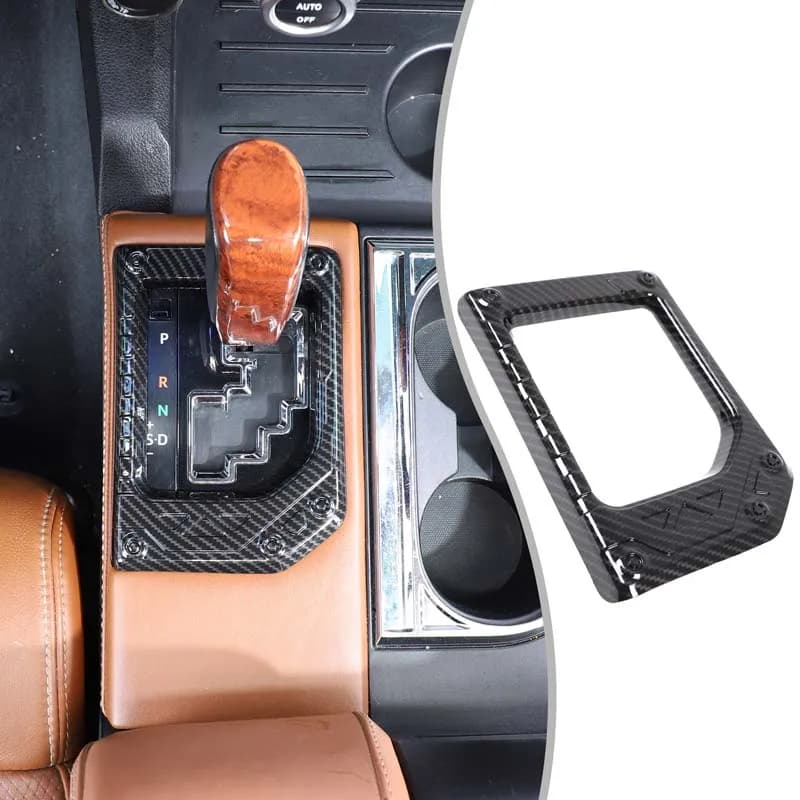 1piece set  ABS carbon fiber For Toyota Tundra 2014-2021 car center control gear panel decorative sticker interior accessories