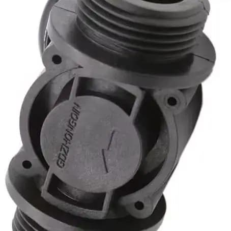 FS400A Hall Effect Water Flow Sensor Nylon Meter DC3.5-24V 2-60L/min 1.75MPa High Precision Pulse Output for Large Diameter