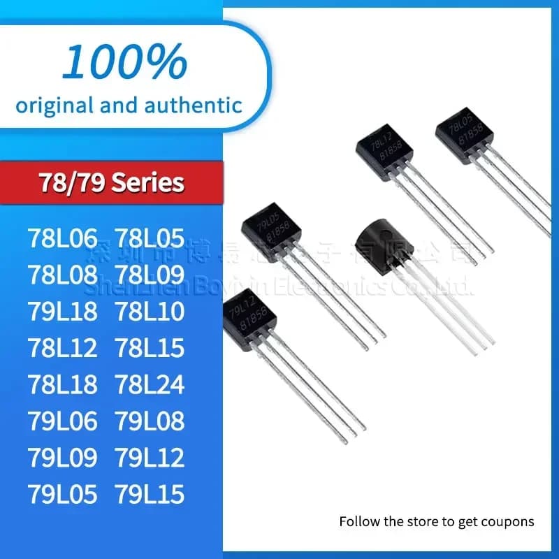 10pcs 78L06 78L05 78L08 78L09 79L18 78L10 78L12 78L15 78L18 78L24 79L06 79L08 79L09 79L12 79L05 79L15 Black PC shell