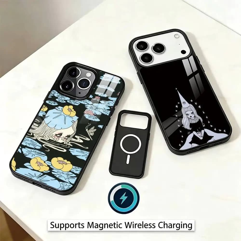 Valfre Prints Art  gift Phone Case For iPhone17,16,15,14,13,12,11 Plus,Pro Magnetic Supports Magnetic Wireless Charging