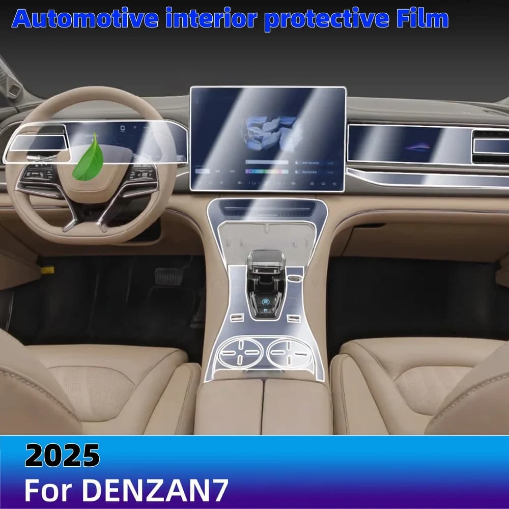 For DENZA N7 2025 Car Interior Protection Anti-Scratch TPU Film instrument Center Control Navigation Screen Accessories