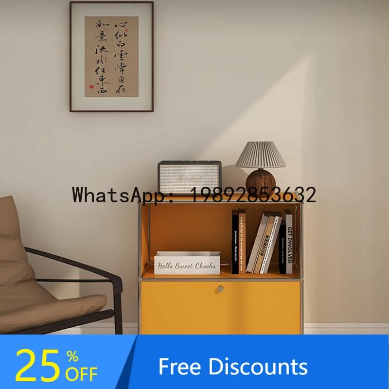 LYY Metal Iron Sheet Iron Art Simple Stainless Steel Assembly Cabinet Home Dining Side Cabinet