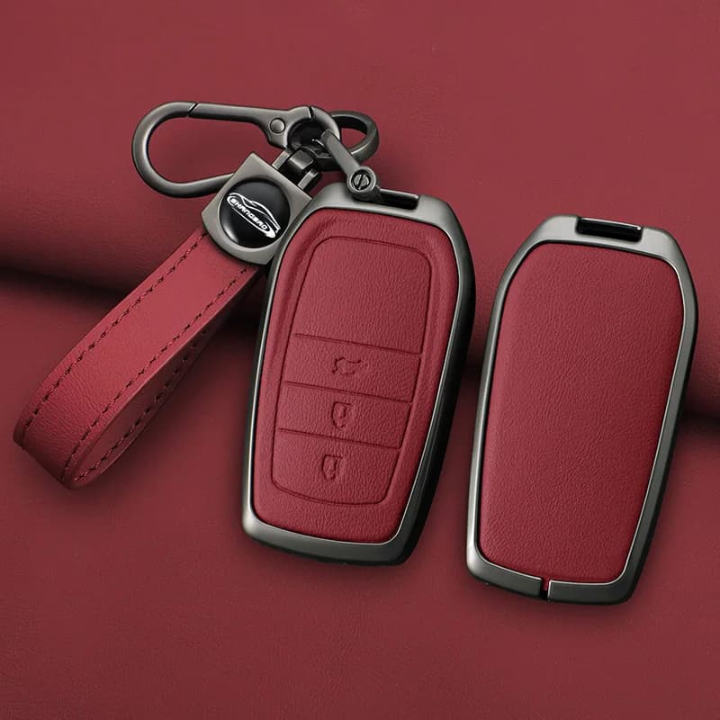 Metal Car Key Case Cover For Toyota GR RAV4 Crown Hilux Fortuner Corolla SE 2023 Camry Yaris Land Cruiser Prado Venza Accessorie