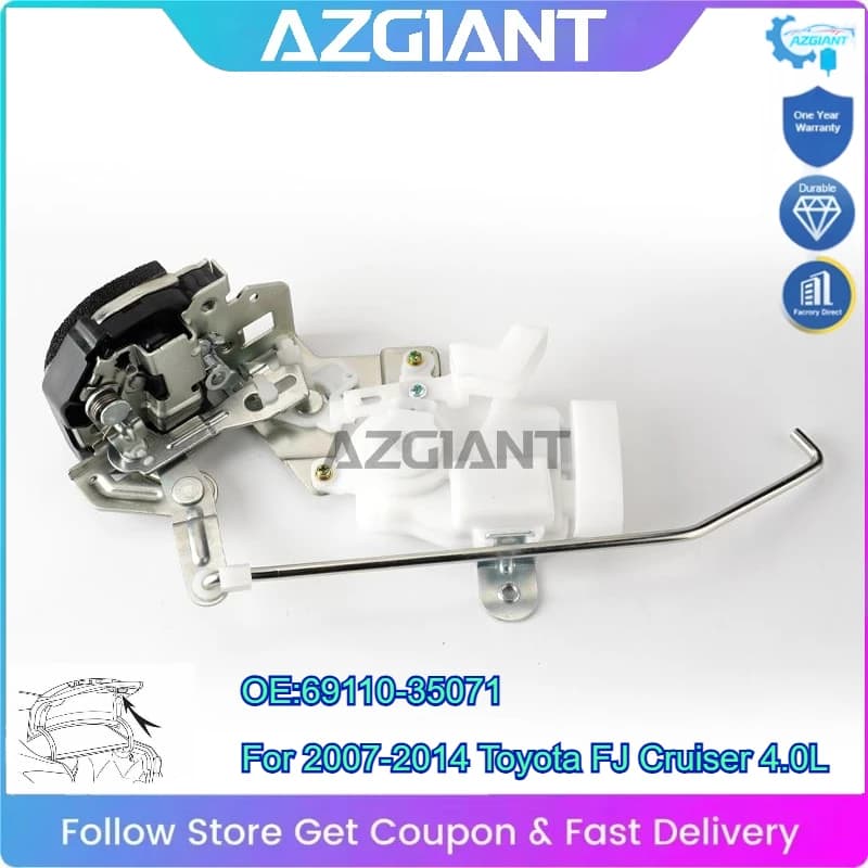 AZGIANT Power Trunk Lock Latch Motor Actuator for 2007-2014 Toyota FJ Cruiser 4.0L Replace Tailgate Lock Actuator 69110-35071