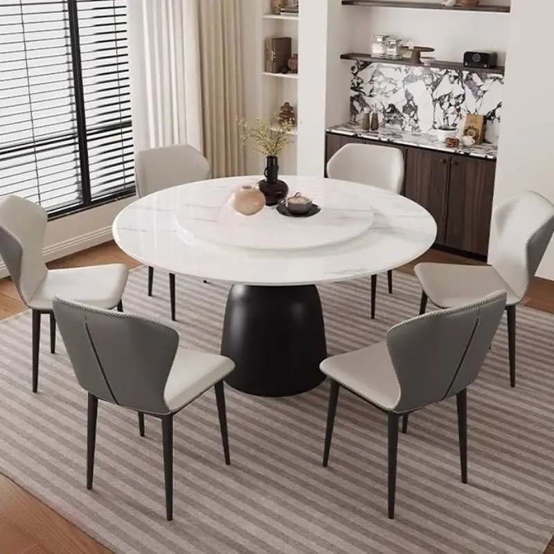 Marble Round Dining Tables White Nordic Italian Petite Small Dining Tables Kitchen Petite Center Mesas De Comedor Furniture