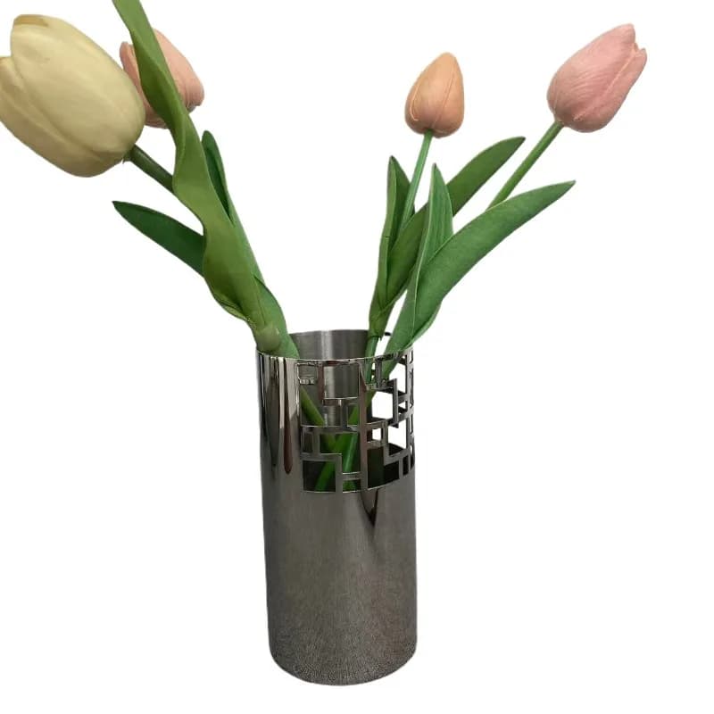 Vase Chinese style living room flower arrangement water raising creative simplicity ins wind blue and white porcelain Zen bamboo