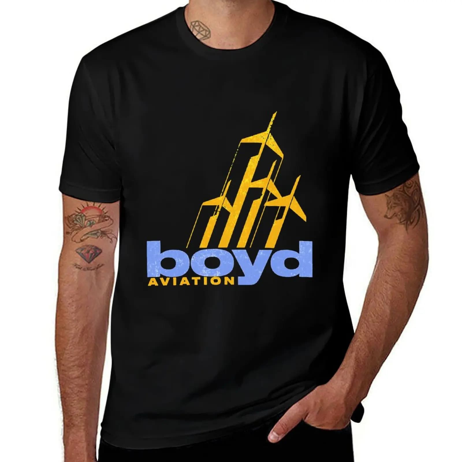 BOYD Aviation, straight from Provo, Utah Tri-blend T-Shirt man tshirt t shirt custom print