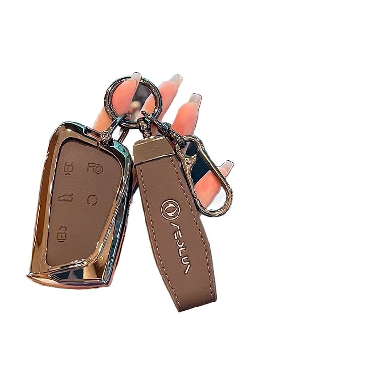Premium Zinc Alloy Key Cover Case for Dongfeng Aeolus L7/SKY EV01/Haohan/Haoji/Shijie 06 (2026) - Protective Key Fob Shell