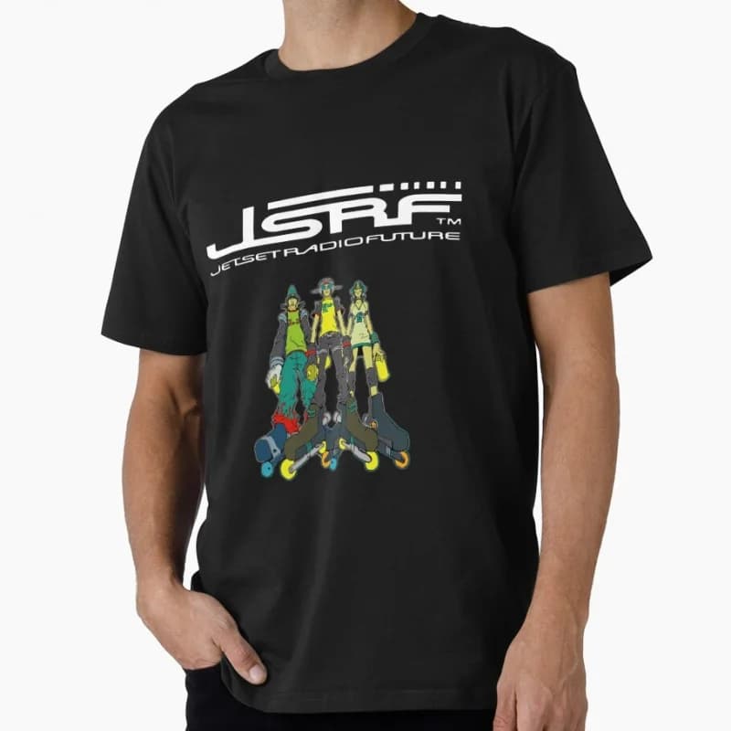 Jet Set Radio Future Cute Video game Gift t shirt for Anime lover Short Sleeve Graphic Tee Y2K clothes All size cartoon Tops