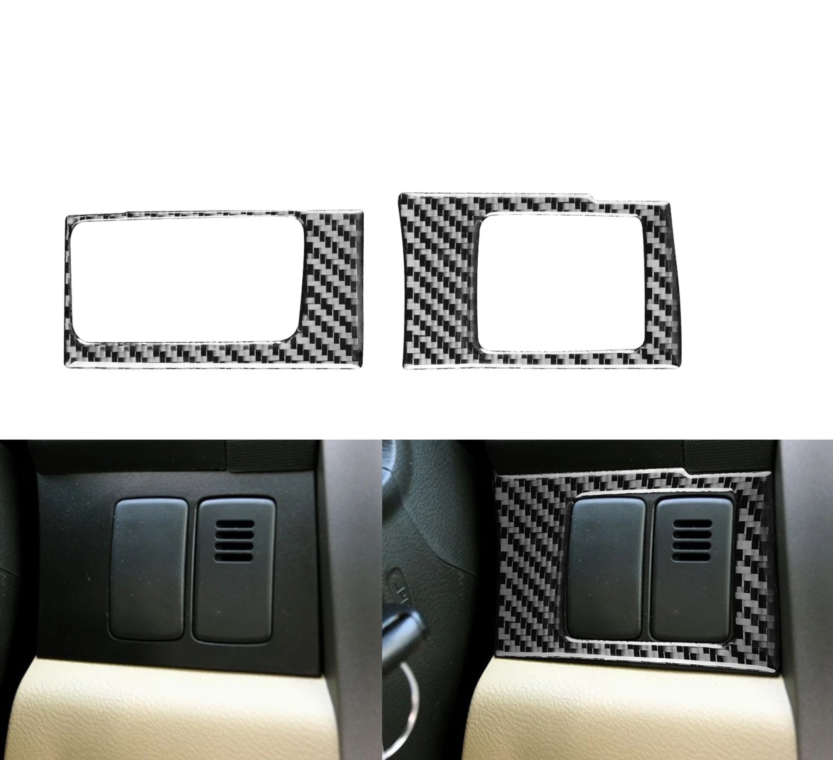 Fit For Honda CRV 2007 -2009 2010 2011 Carbon Fiber Car  Center Dashboard Side Storage Card Box Frame Cover Protective Trim