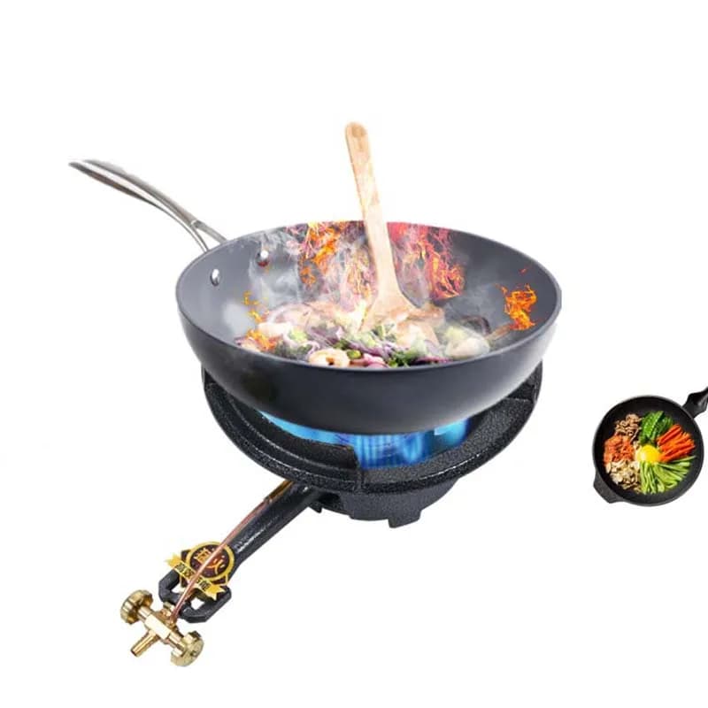 【Hot】Outdoor Portable   Stove Commercial Fierce Fire Hotel Kitchen Medium Pressure Furnace Stove Fast Cooking High Flame