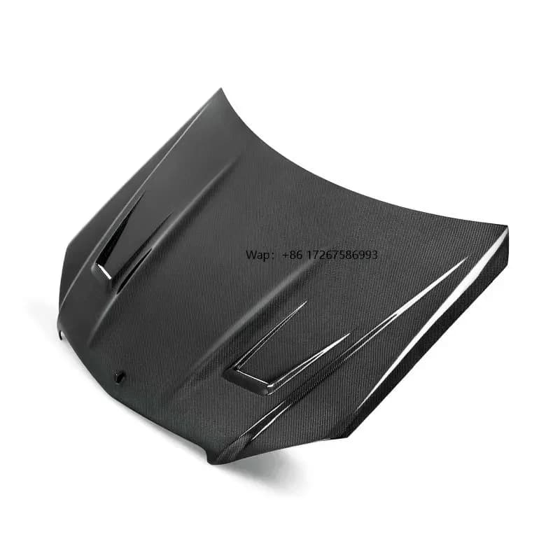 Black Series Carbon Fiber Front Engine Hood Bonnet Cover for C Class W204 2007-2010 New Condition