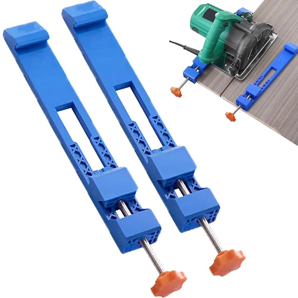 1pc/2pc Adjustable Cutting Machine Base Guide Rail Circular Saw Milling Positioning Clamp Lock Cutter Base For 5-6in Dust Cutter