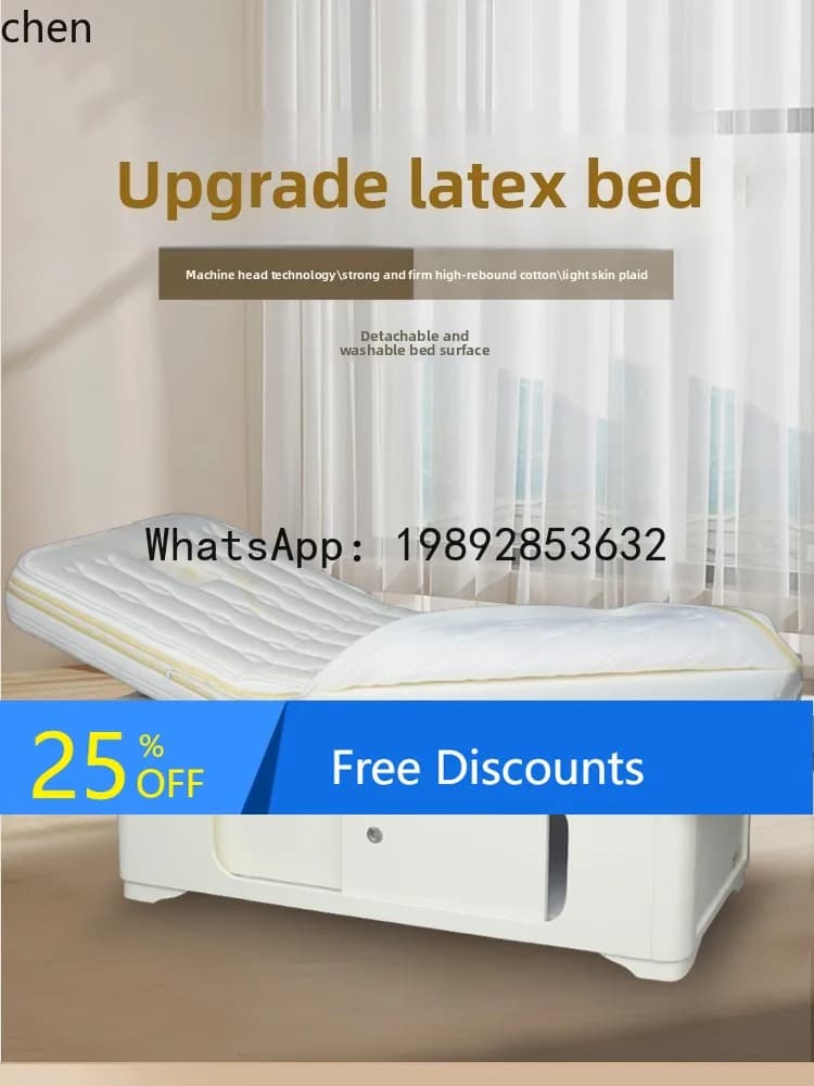 LYY  Beauty Bed Beauty Salon Special Massage Bed Solid Wood with Chest Hole