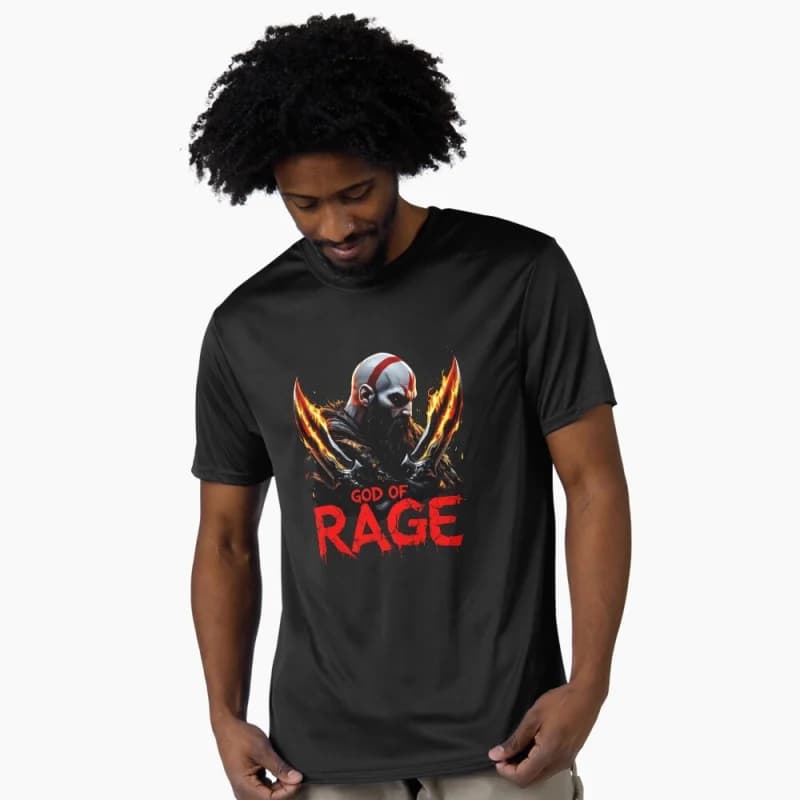 0401 Kratos God of War Spartan Rage Graphic clothes Norse mythology Videogame Gift t shirt 100% cotton printed All size tops