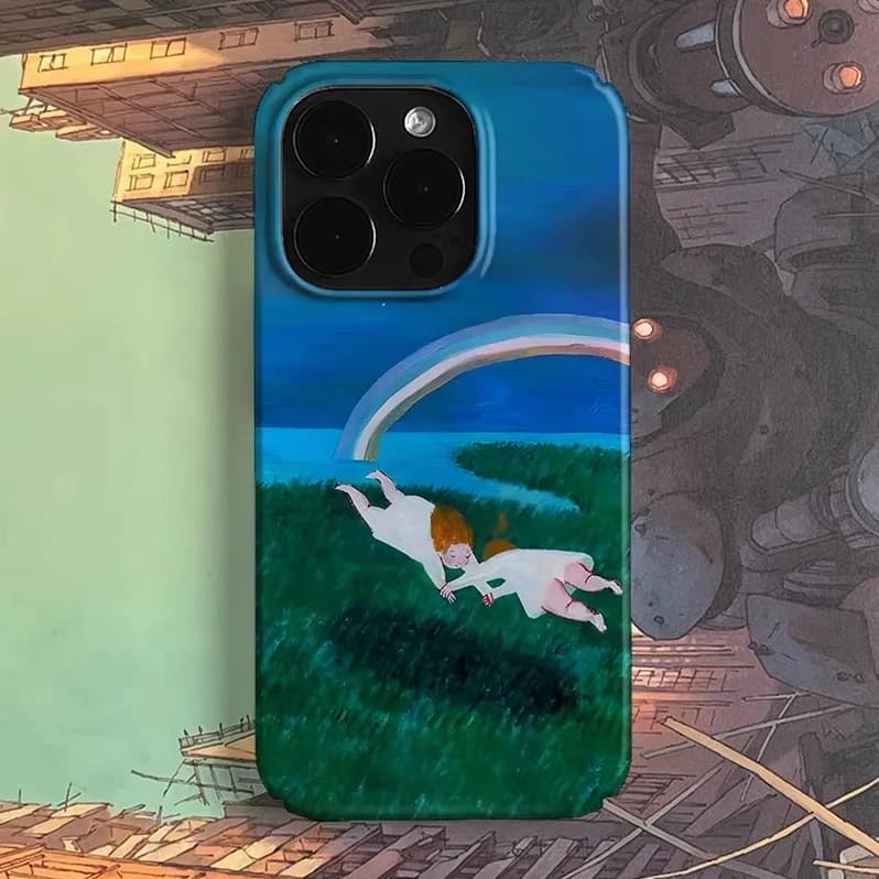 The Girl Dancing on The Blue Lawn Phone Case for IPHONE 17 Air 16E 15 PROMAX 14 Plus 13 12 MINI 11 16Plus XR Acrylic Phone Cover