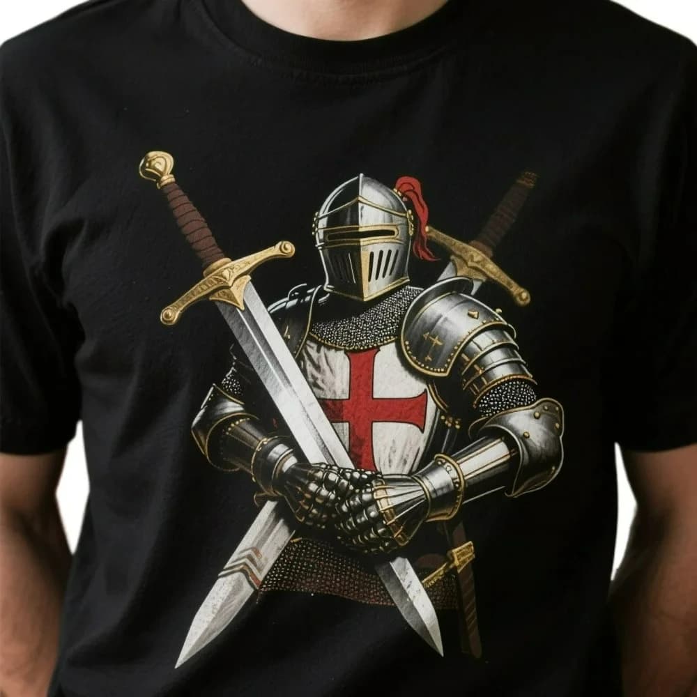 Teutonic Knight Order of Knights Sword Armor Knight T-Shirt. Summer Cotton Short Sleeve O-Neck Mens T Shirt New S-3XL
