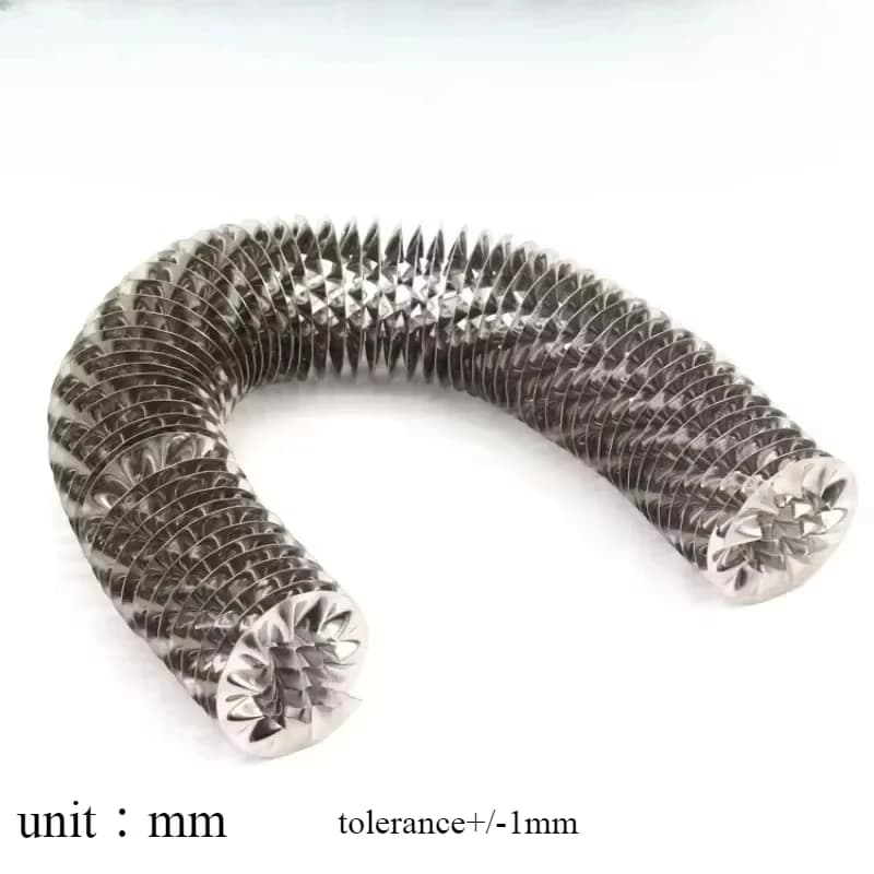 1m Stainless Steel Hollow Fin Heat Sink For Heating Cooling Tube Special Drying Radiator Warped Accessories