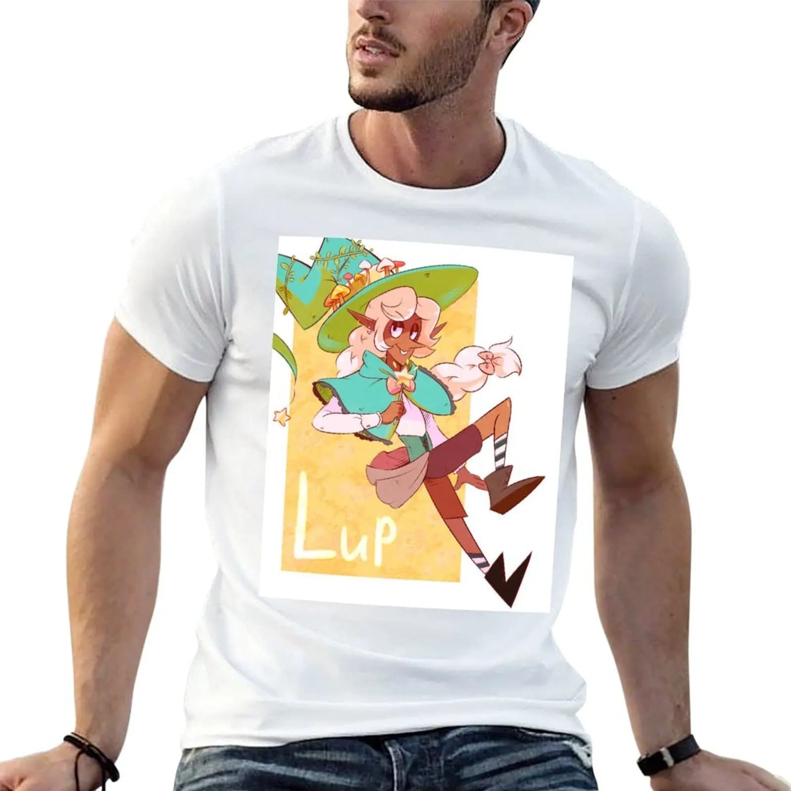 Lup T-Shirt anime figures valentines clothes plain t shirts men
