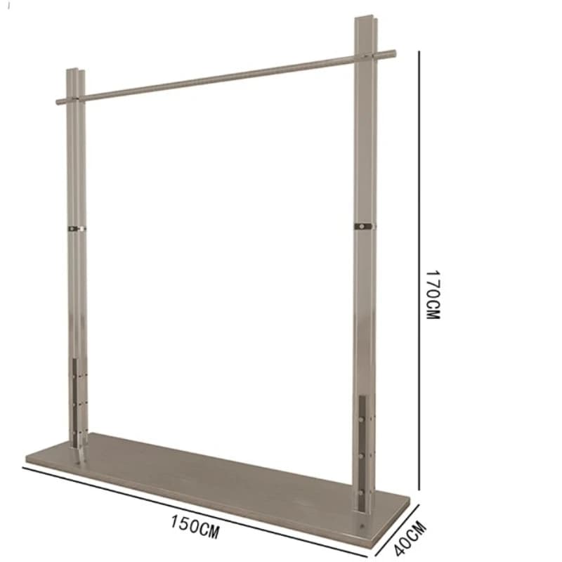 D7- acrylic clothing store display rack stainless steel floor-to-ceiling Nakajima display rack
