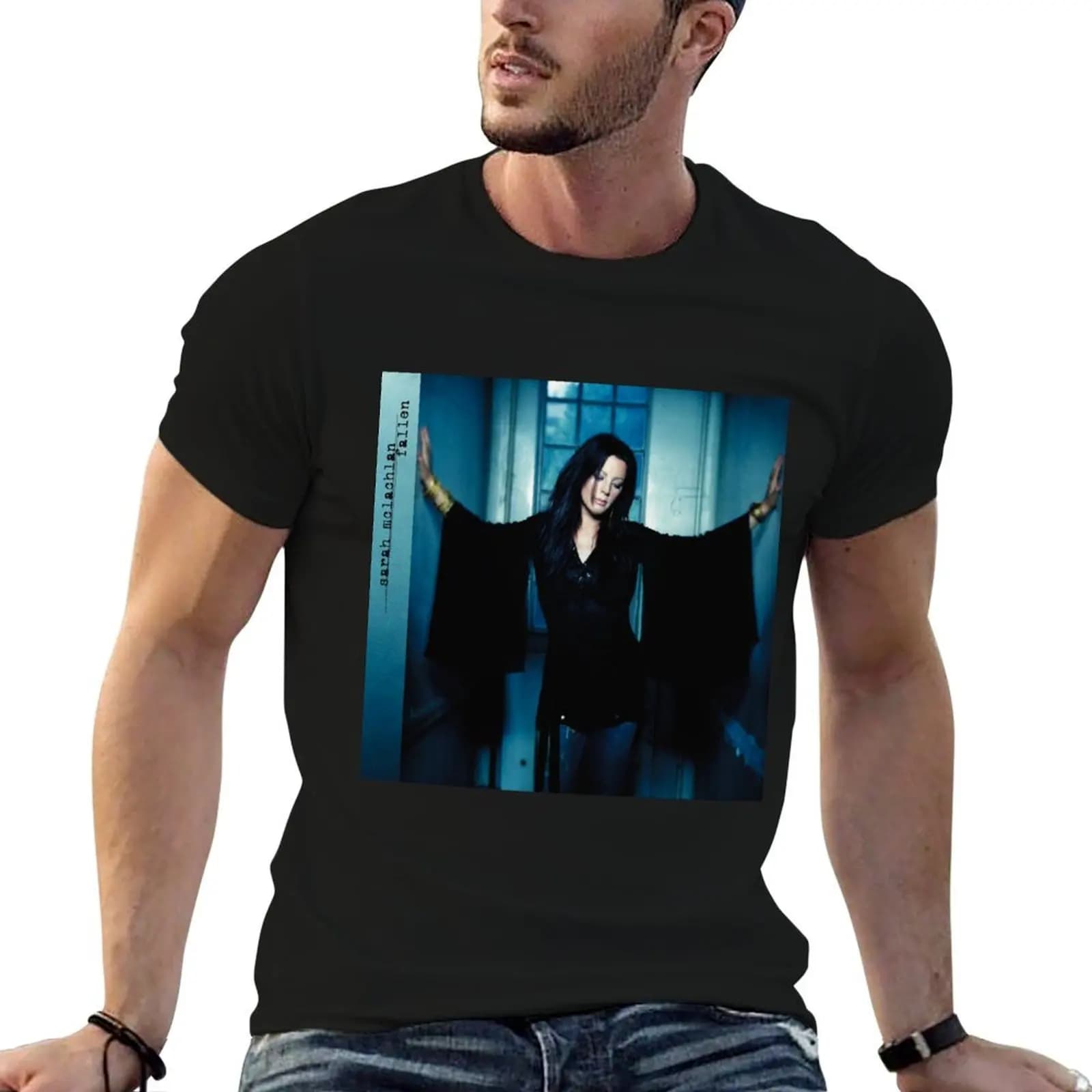 Sarah McLachlan fallen T-Shirt High Elasticity Sports Tee Shirt