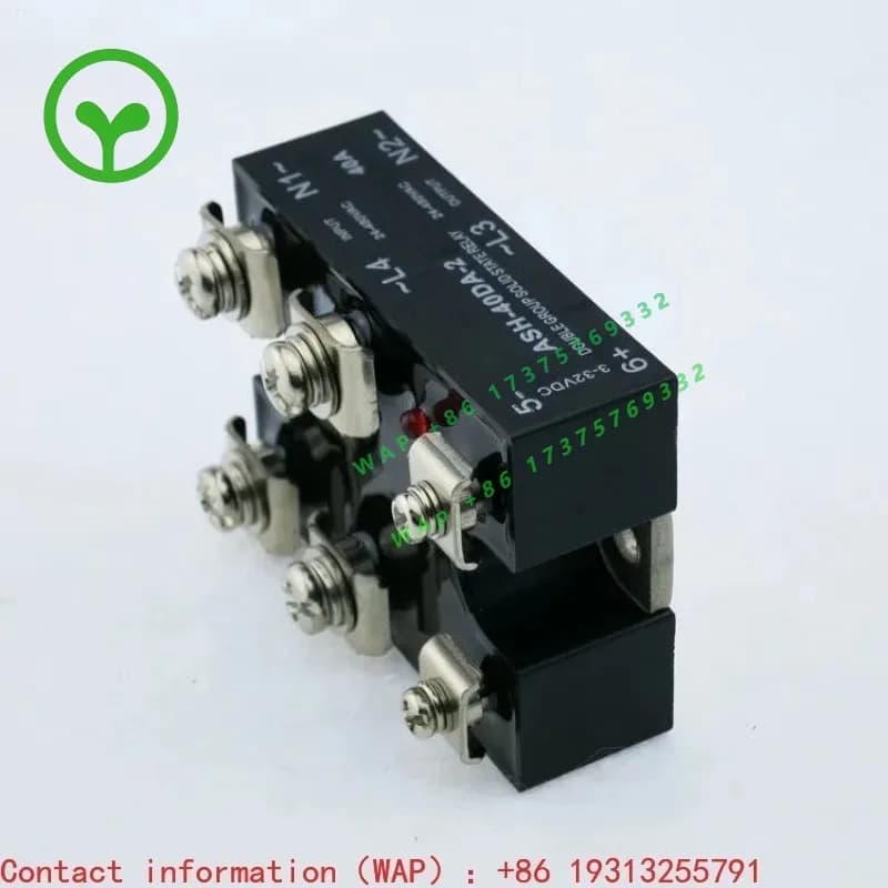 【2026】40A Two-phase Solid State Relay ASH-40DA-2 DC AC Control 24VDC Load 480V