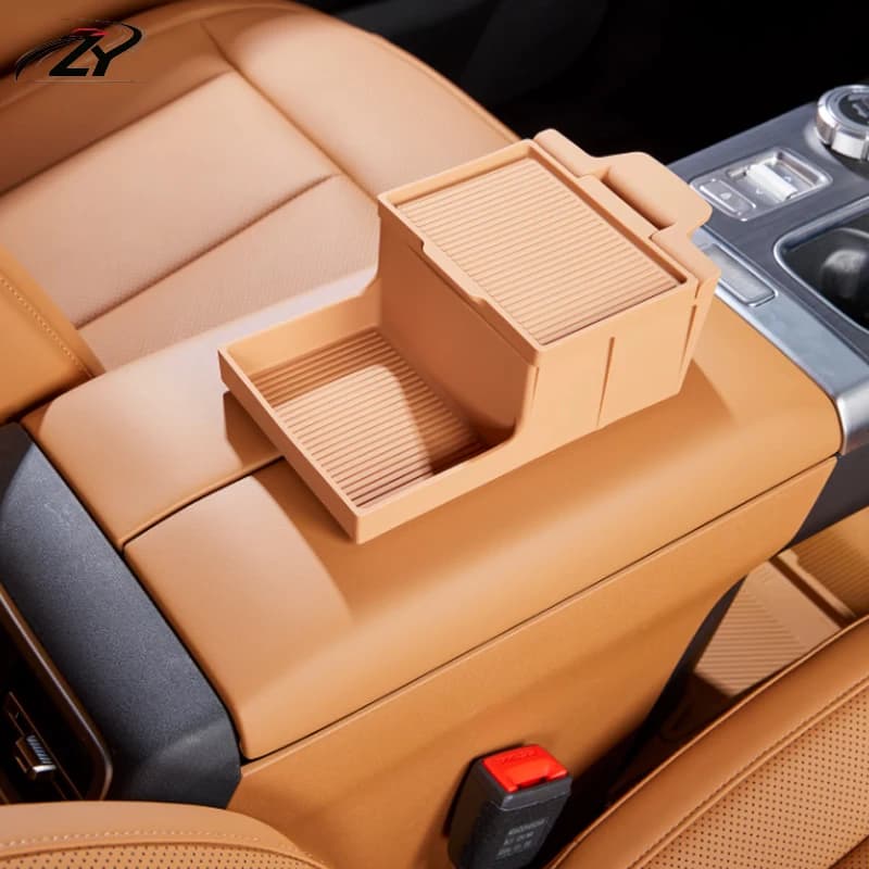 For Chery ICAR V27 ICAUR V27 2026 2027 Double-layer Storage Central Control Console Glove Compartment Silicone Storage Box