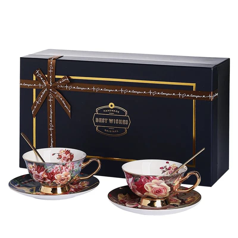 Exquisite British afternoon tea tea set, high-end high-value gift box