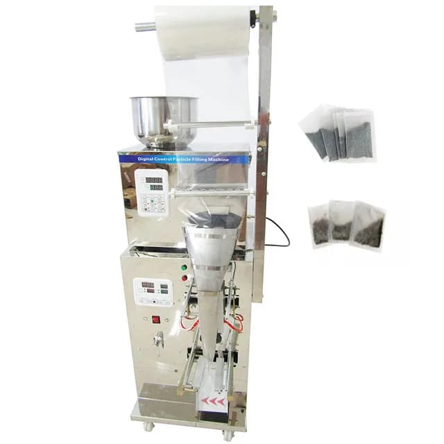 Automatic 10-200g Nitrogen Packaging Machine for Spice Chili Pepper Powder 3 Sides Sealing and Labeling of Food Pouches