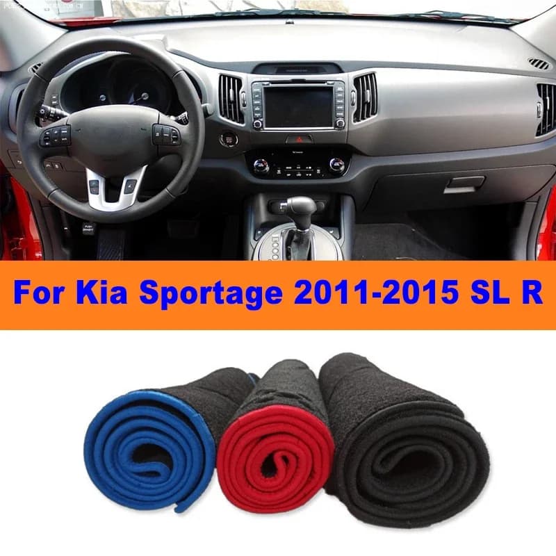 Anti-Glare Dashboard Cover Dash Mat Non-Slip Sun Shade Pad Interior Protector For Kia Sportage 2011-2015 SL R Car Accessories