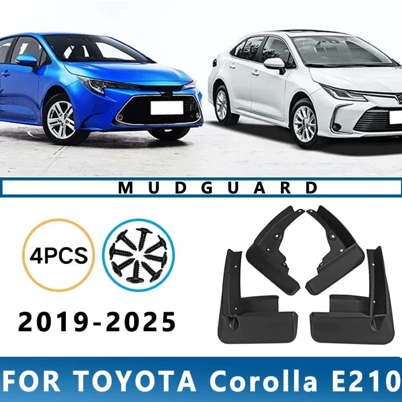 Mud Flaps Fit for TOYOTA Corolla E210 2019-2025 2020 2021 2022 Mudguards Tire Fenders Splash Proof Accessories Wheel Guards 4ps