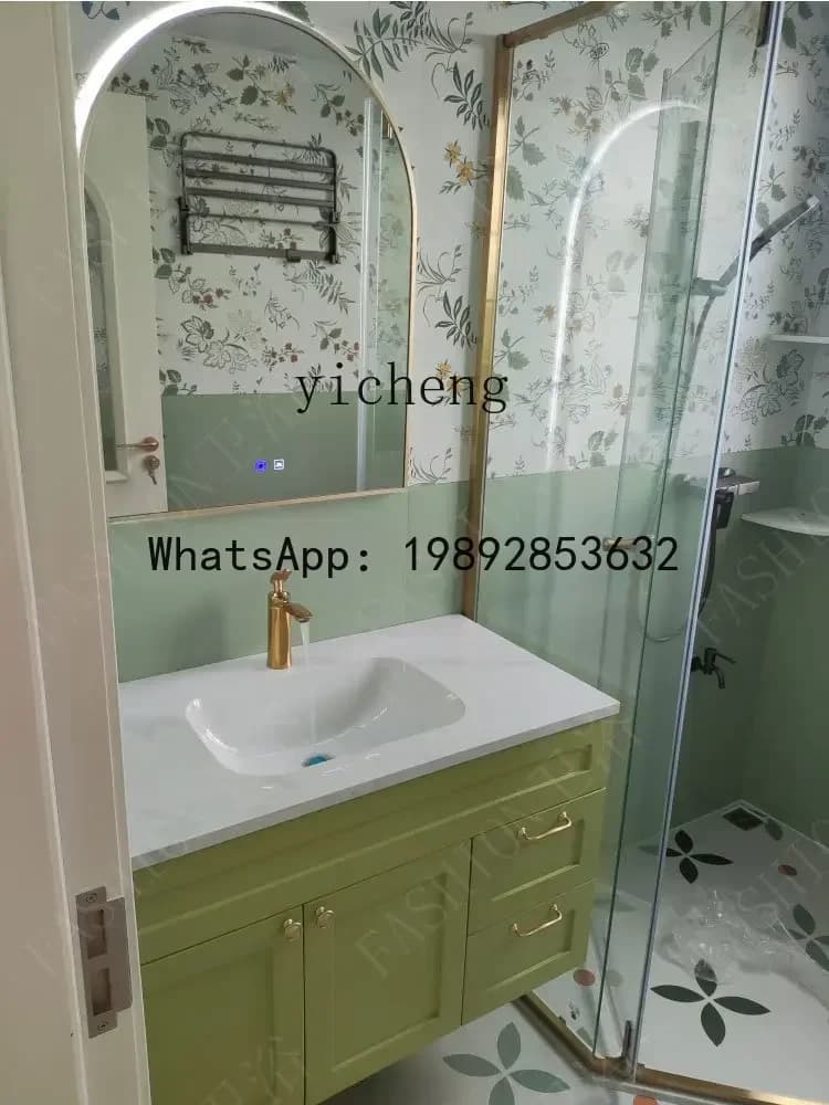 ceramic integrated basin bathroom cabinet combination washstand washbasin washbasin basin bathroom
