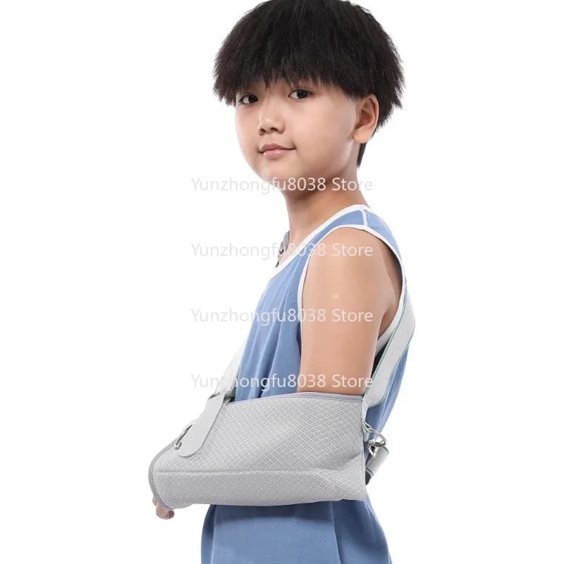 Fracture Orthopedic Bracket, Children's Adjustable Medical Breathable Arm Sling, Shoulder Strap, Fracture Fixation