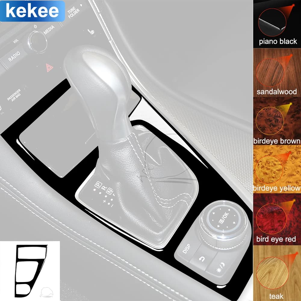For Infiniti Q50 2014-2020 Center Gear Shift Gear Box Trim Panel Cover Soft Piano Black Stickers Car Interior Accessories