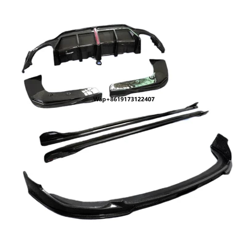 Carbon Fiber Front Bumper Lip Side Skirt Splitter Rear Bumper Diffuser Body Kit for 19-22  New 3 Series G20 G28 Body Kit