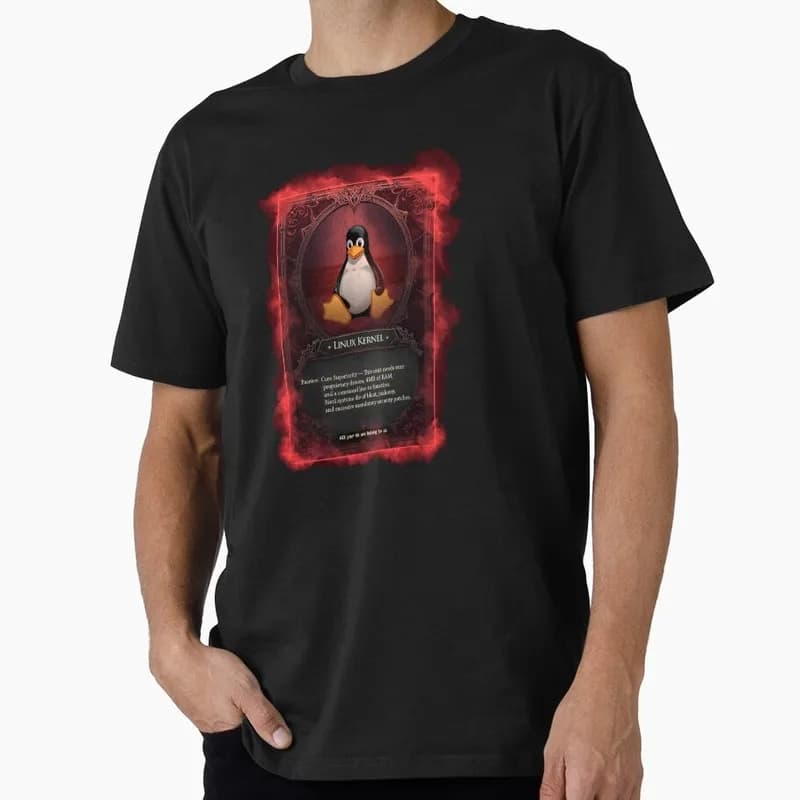 Linux Kernel Funny Kali Linux Operating System Graphic T‑Shirt Casual Short Sleeve Tees Geek IT Developer Fan Gift Tops S-6XL
