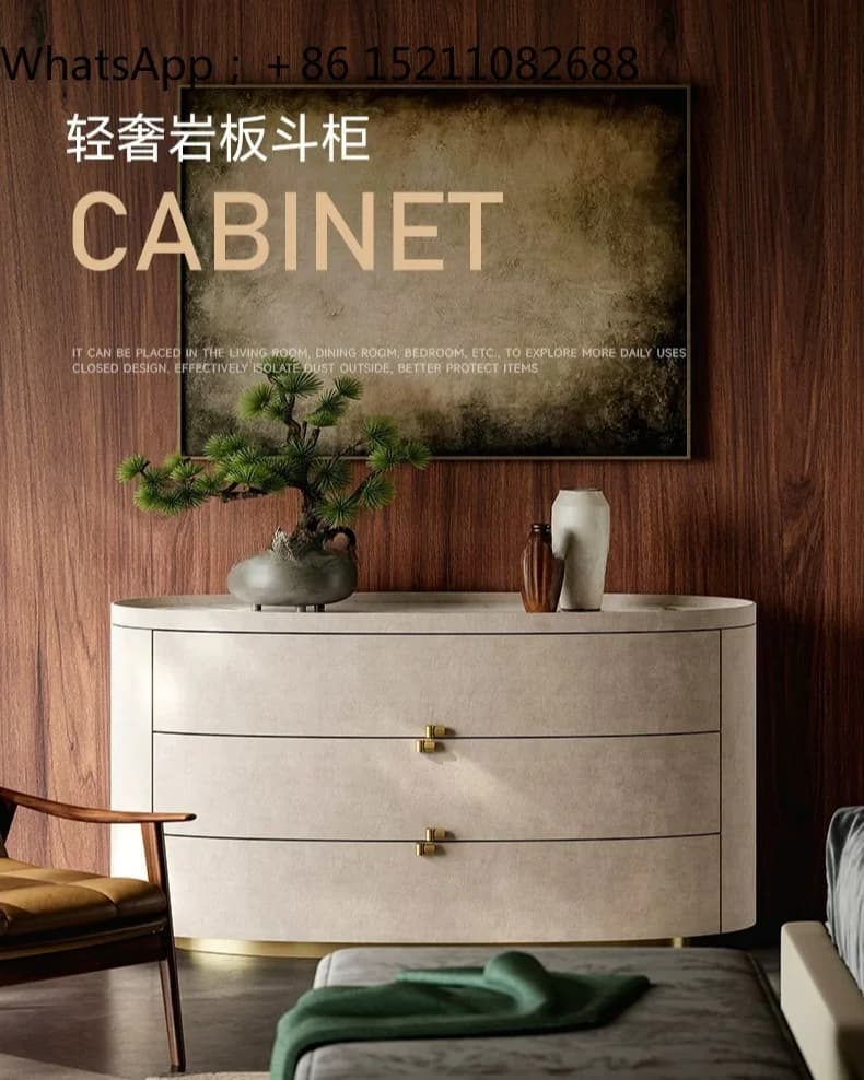 SCY light luxury entrance cabinet living room modern simple side cabinet decorative storage drawer cabinet